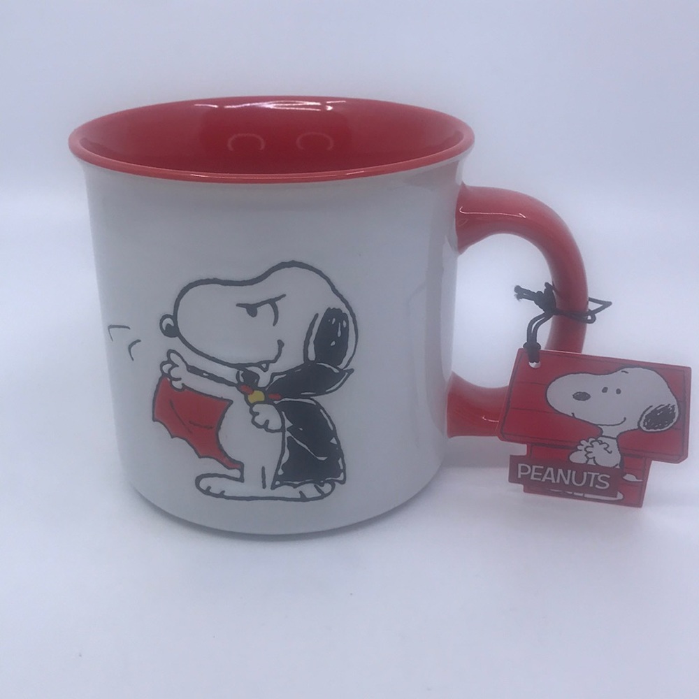 Large Snoopy Mug Halloween Vampire Fangtastic 2022 Peanuts Worldwide by Gibson